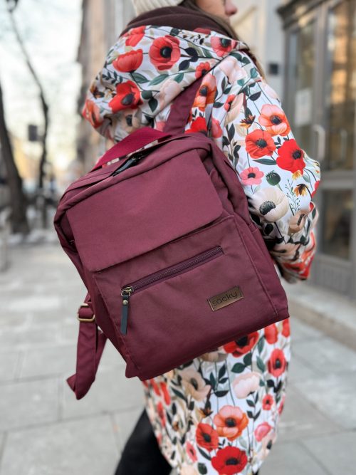 Plecak wodoodporny kompass bordo