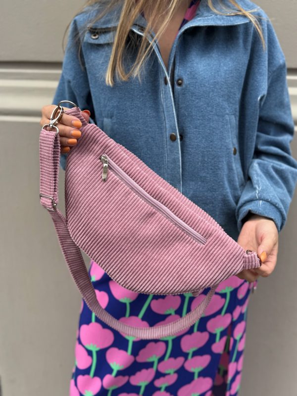 Sztruksowa nerka fall róż