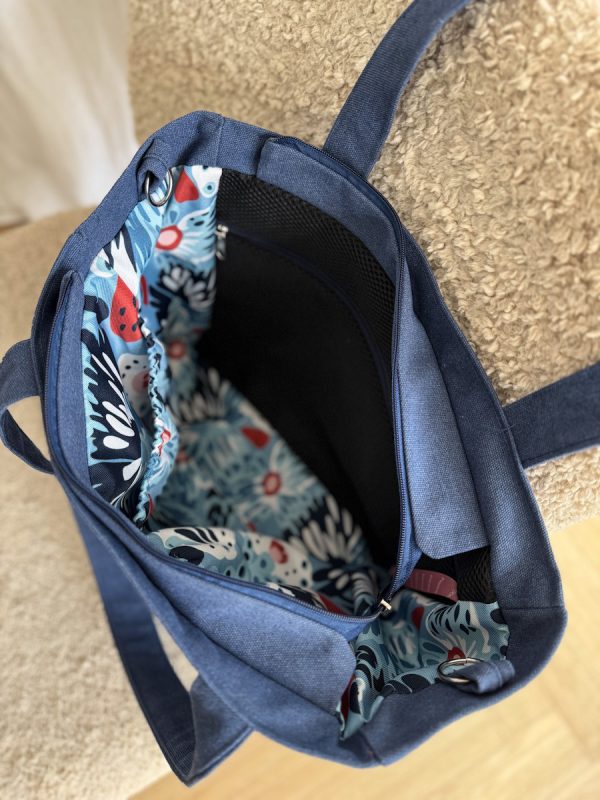 Torba shopper daily granat