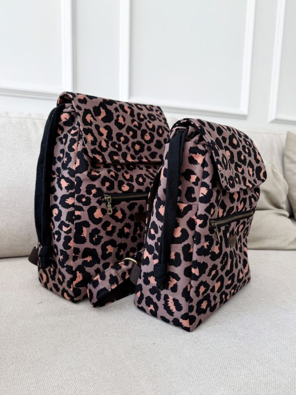 Plecak welurowy lucky panterka3 Plecak lucky rozmiar standard i maxi