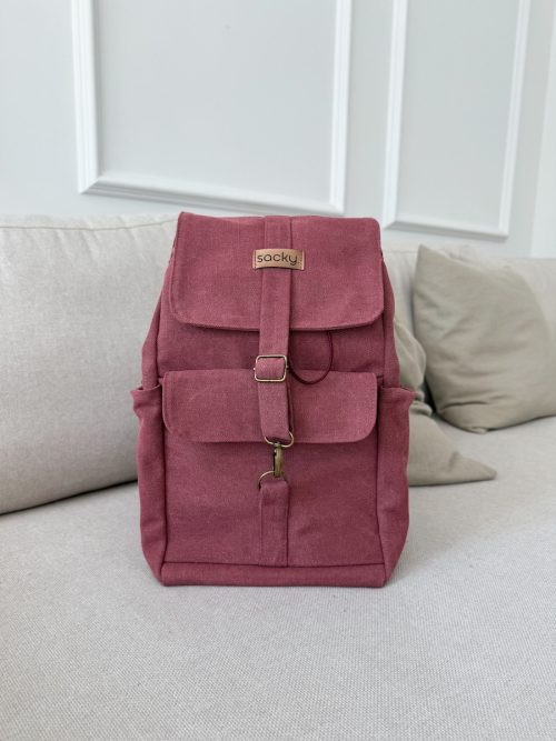 Plecak woskowany fly bordo