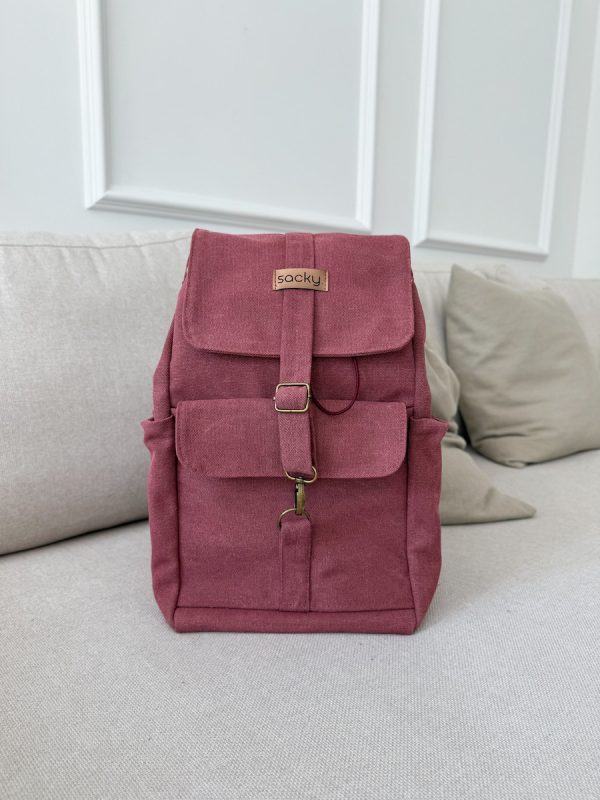 Plecak woskowany fly bordo