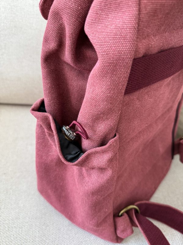 Plecak woskowany fly bordo