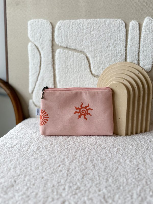 Portfelik na karty sunset pink