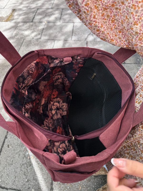 Torba shopper daily bordo