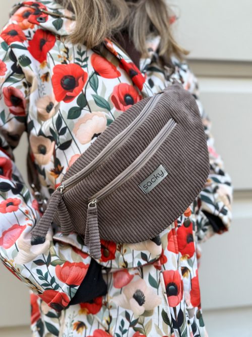 Sztruksowa nerka fall czekolada