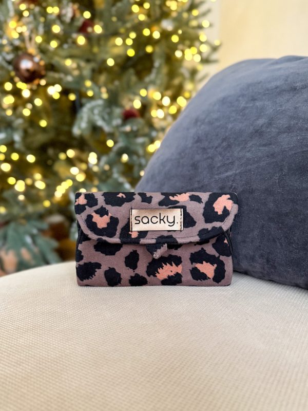 Portfel welurowy panterka