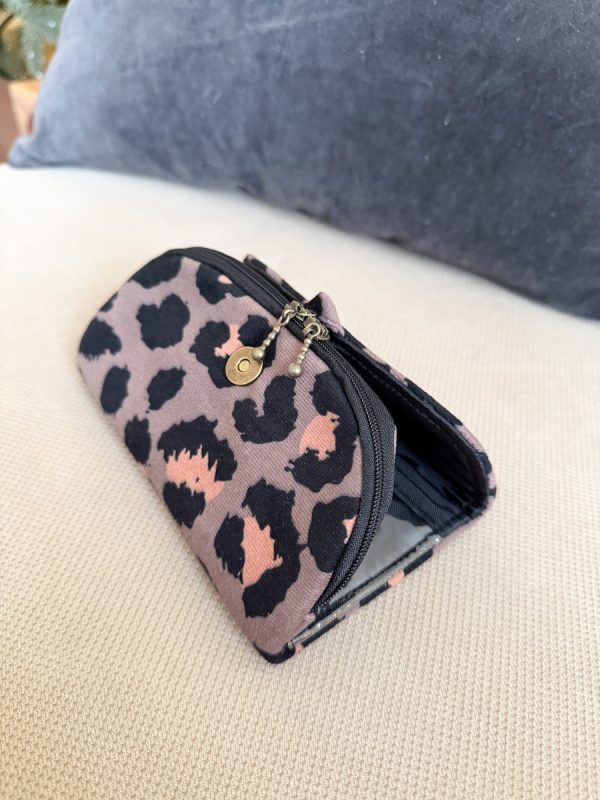 Portfel welurowy panterka