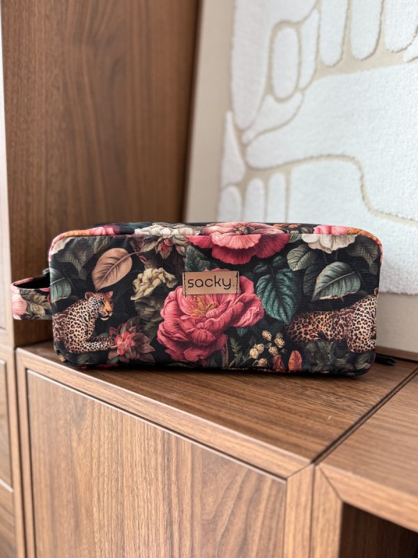 Wodoodporna kosmetyczka kompass dark peony