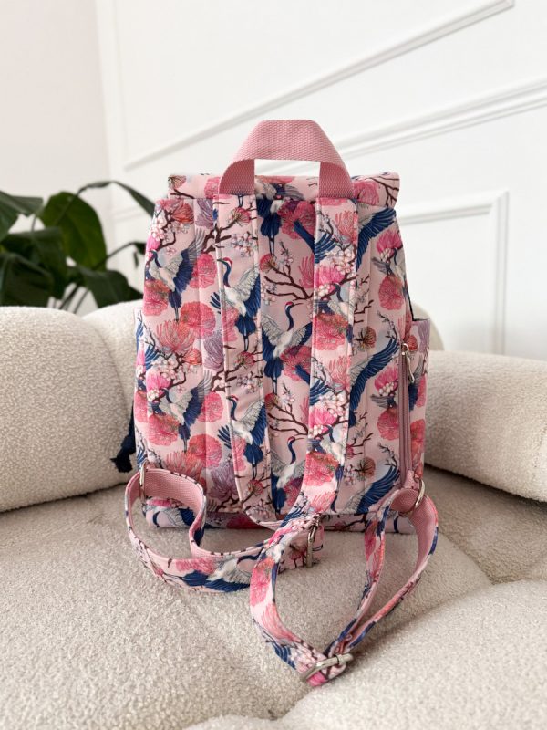 Plecak welurowy lucky japandi (Różne rozmiary)