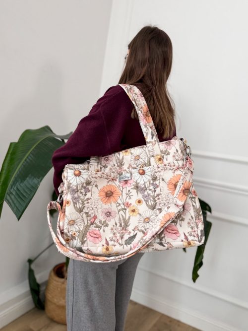 Wodoodporna torba mommy rumianek