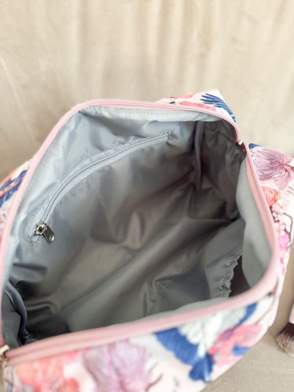 Kosmetyczka pikowana japandi