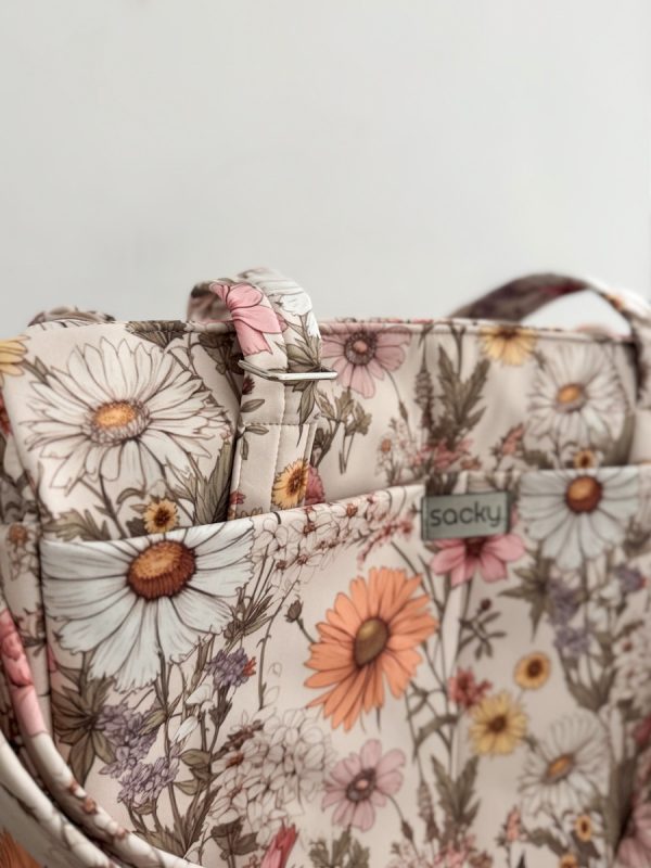 Wodoodporna torba mommy rumianek