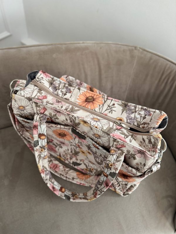 Wodoodporna torba mommy rumianek