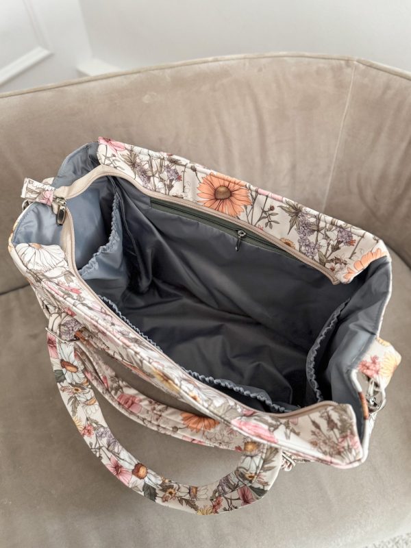 Wodoodporna torba mommy rumianek