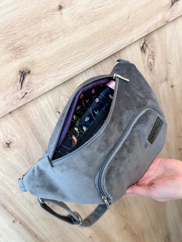 IMG_3835 Welurowa nerka miejska szara