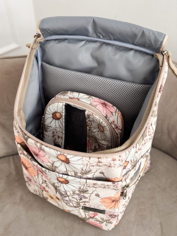 Wodoodporny plecak mommy rumianek