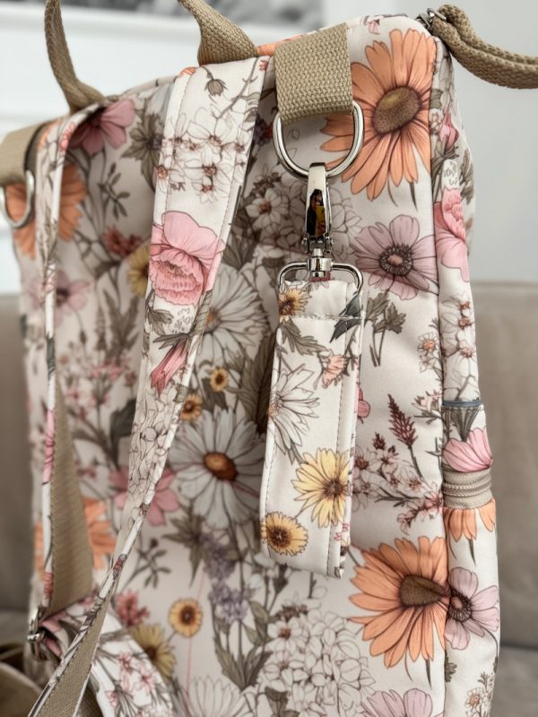 Wodoodporny plecak mommy rumianek