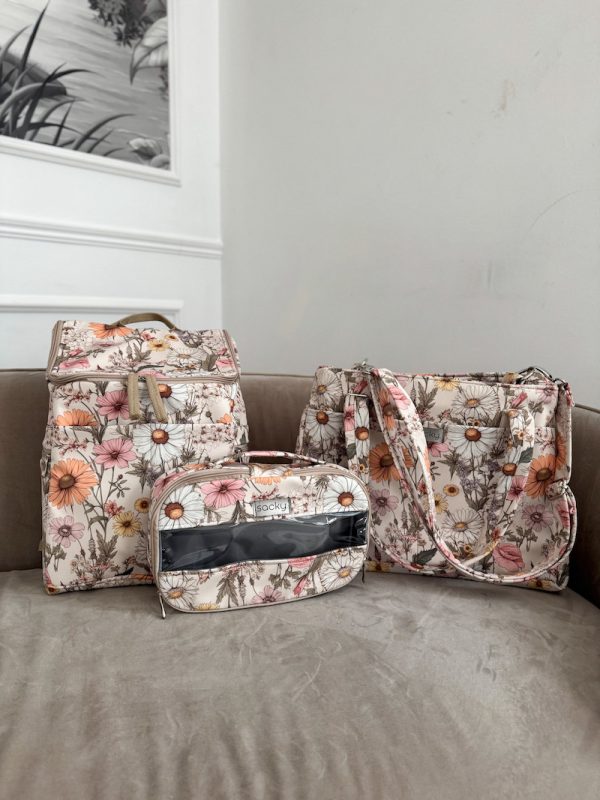 Wodoodporna torba mommy rumianek