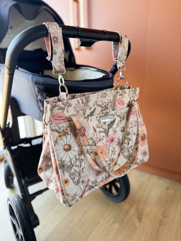 Wodoodporna torba mommy rumianek