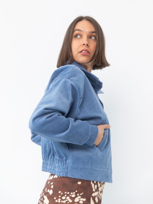 Bomberka sztruksowa Bohemy błękit