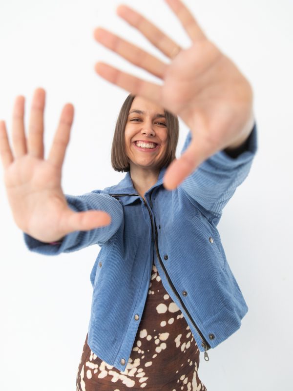 Bomberka sztruksowa Bohemy błękit