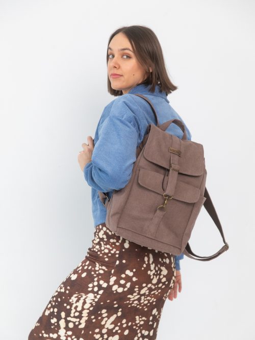 Plecak woskowany fly czekolada