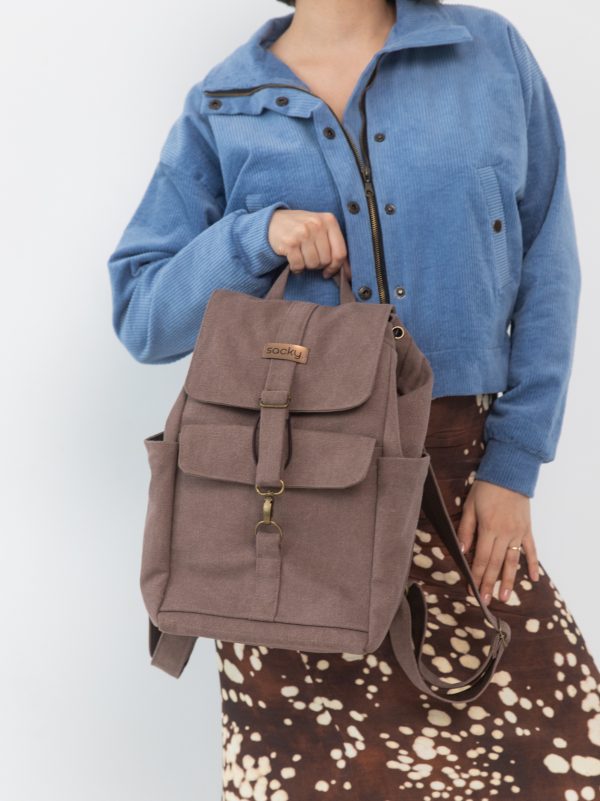 Plecak woskowany fly czekolada