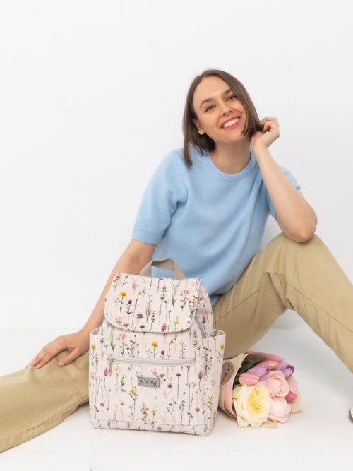 Plecak welurowy lucky cotton