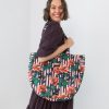 Welurowa tote bag karmin