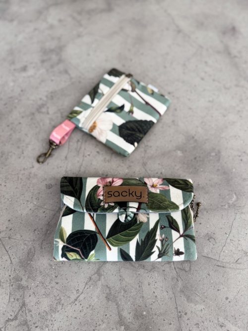 Welurowe etui na słuchawki verde