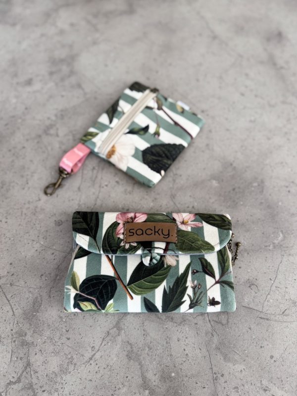 Welurowe etui na słuchawki verde