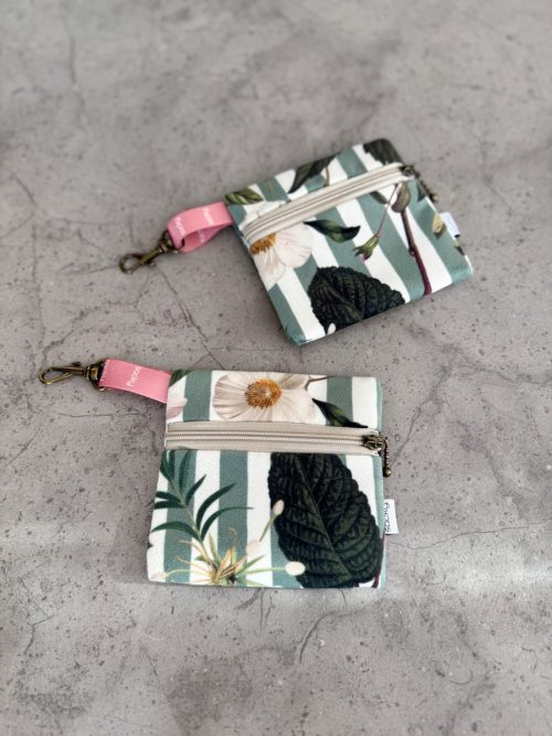 Welurowe etui na słuchawki verde