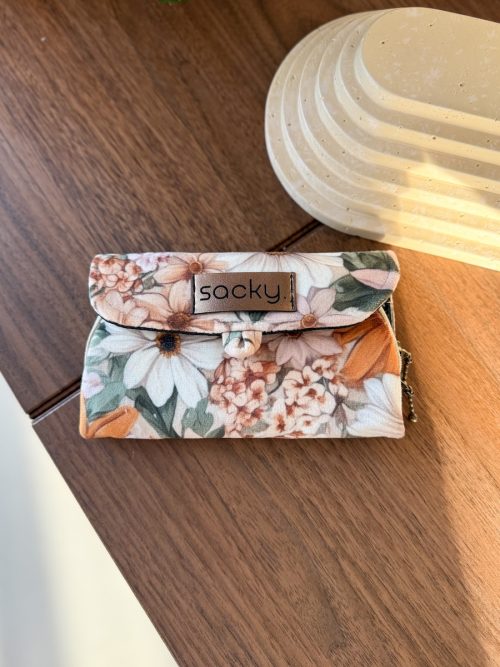 Portfel welurowy ochra