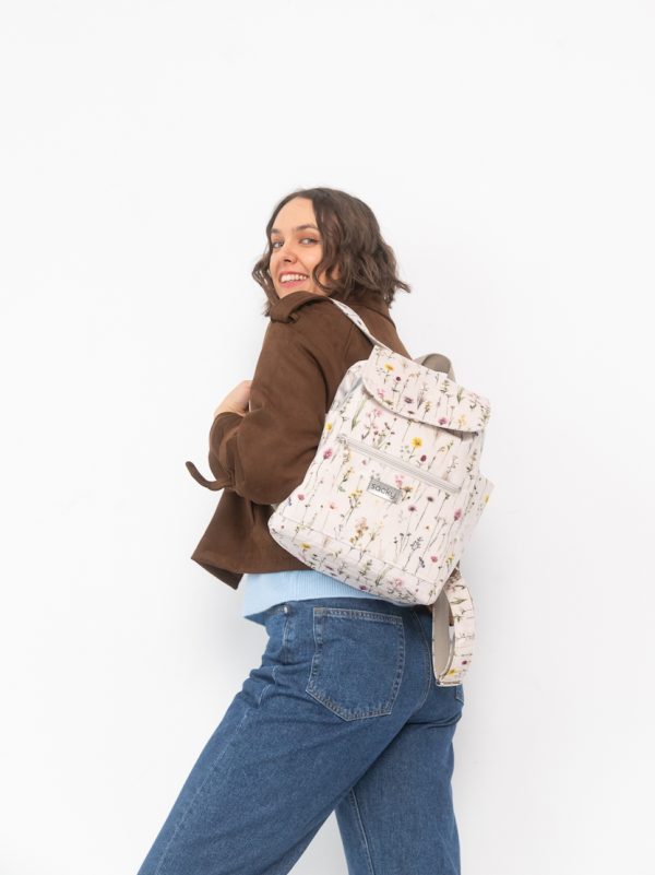 Plecak welurowy lucky cotton