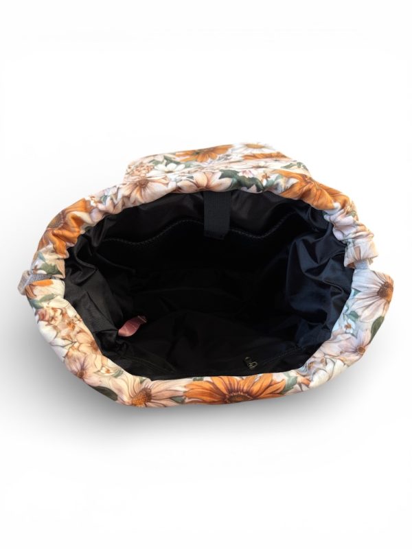 Plecak welurowy lucky ochra