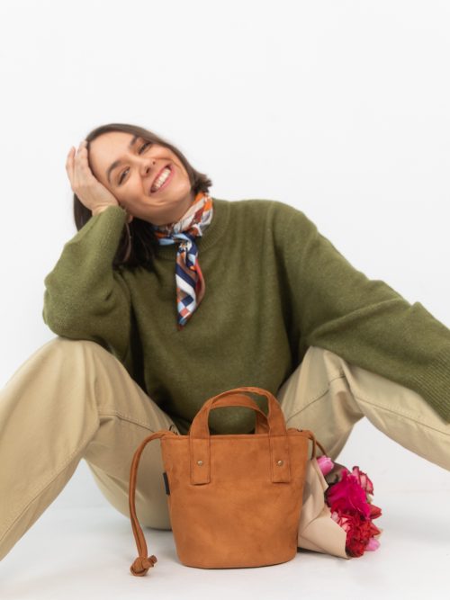 Torebka basket pomarańcz