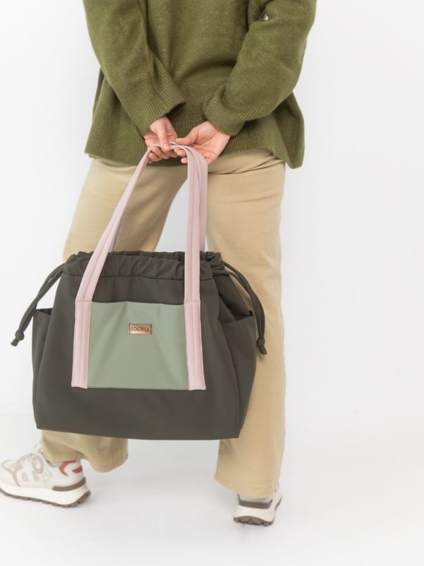 Torba jogger pudrowy khaki