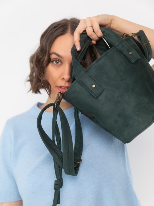 Torebka basket butelkowa zieleń