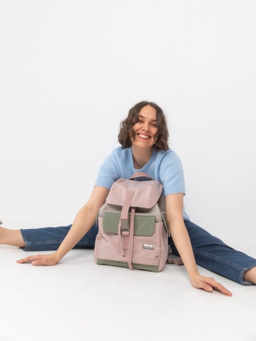 Plecak traveler pudrowy róż