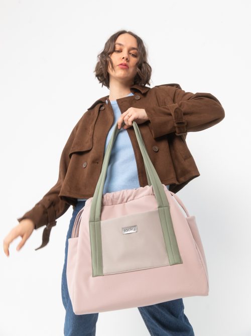 Torba jogger pudrowy róż