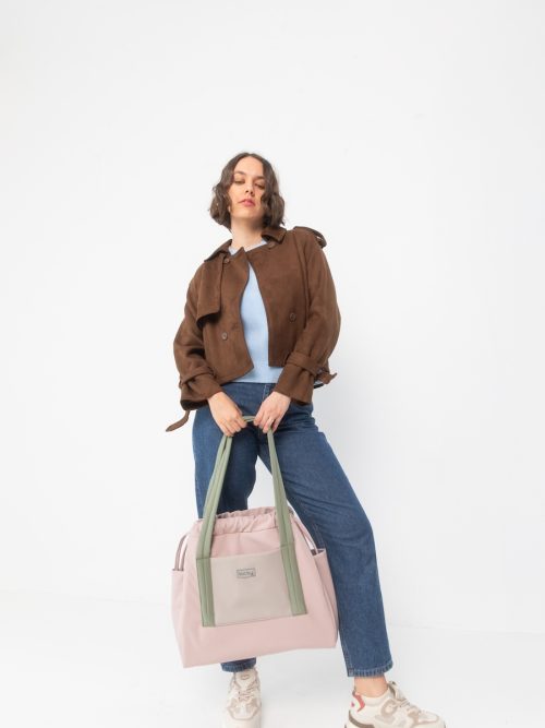 Torba jogger pudrowy róż