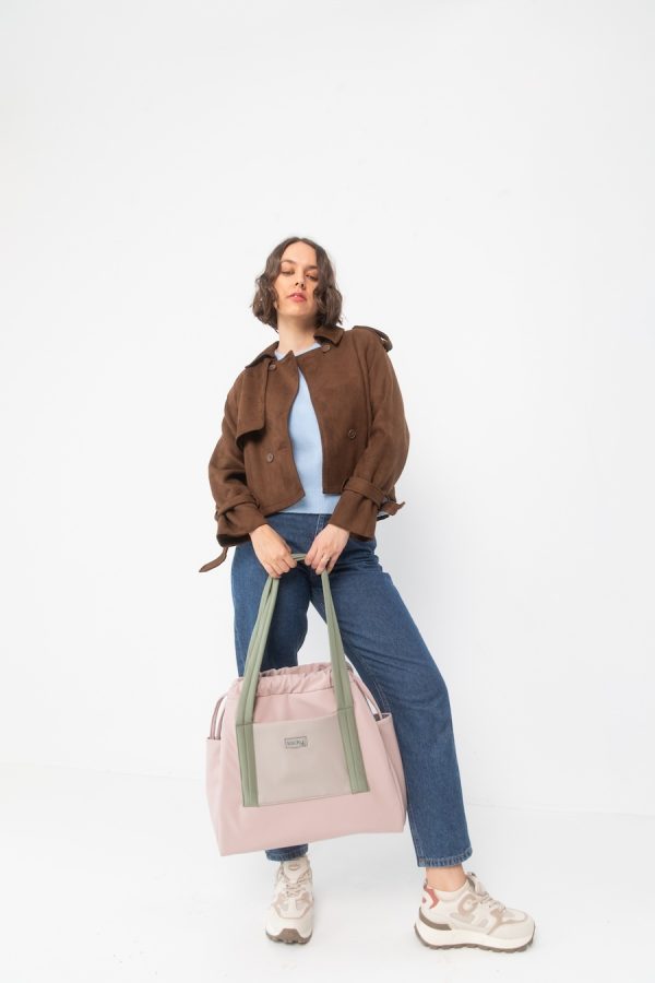 Torba jogger pudrowy róż