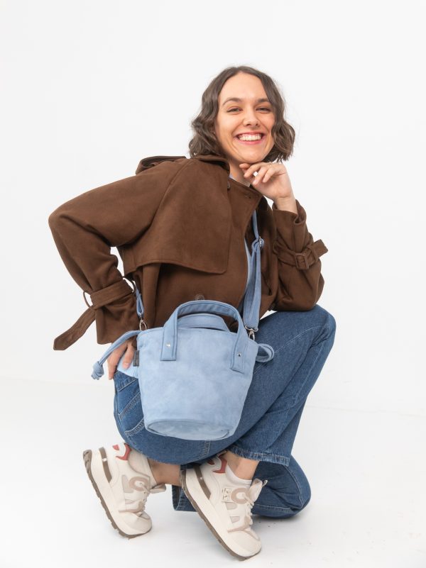 Torebka basket błękit