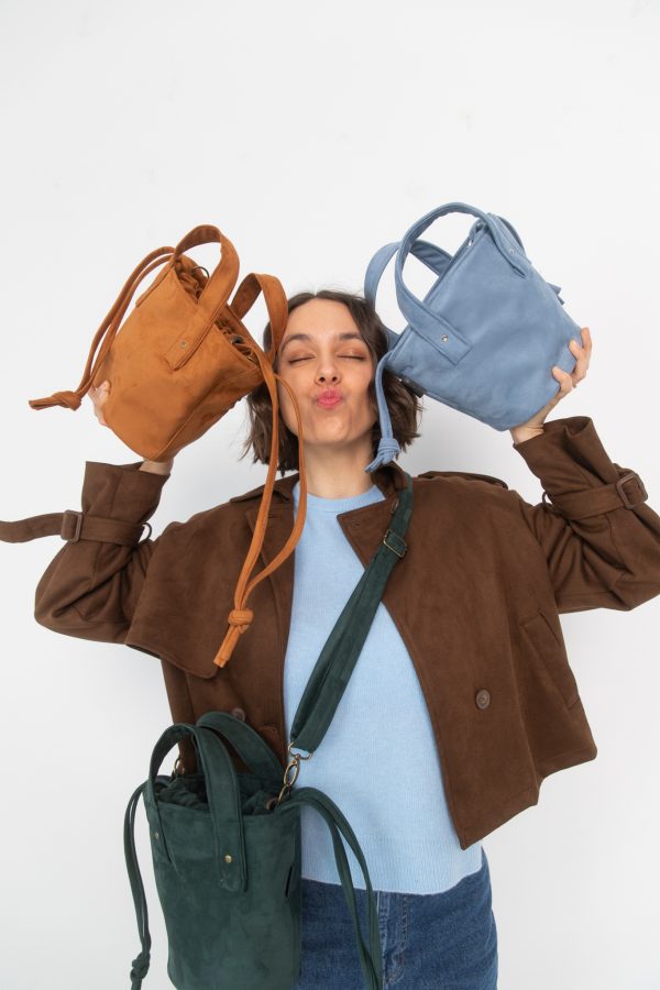 Torebka basket błękit