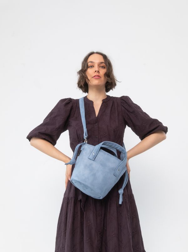 Torebka basket błękit