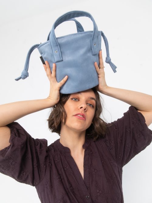 Torebka basket błękit