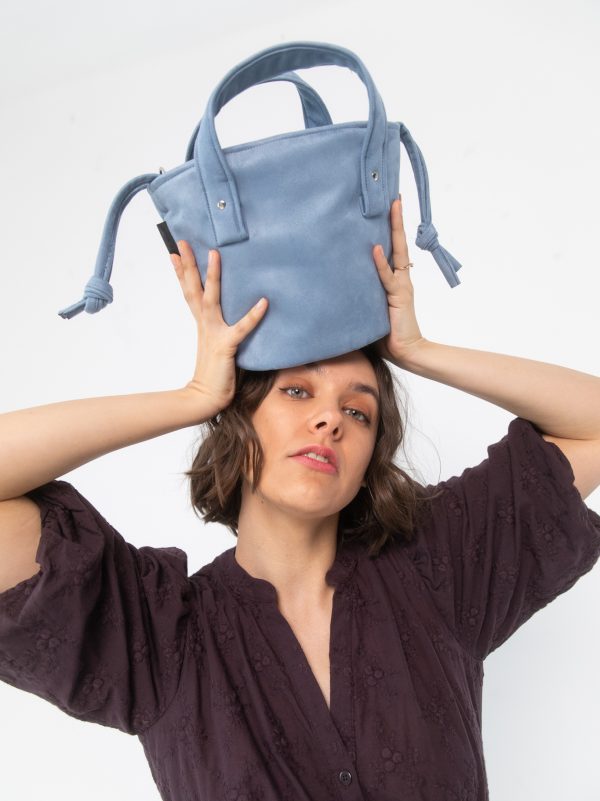 Torebka basket błękit